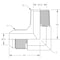 World Wide Fittings Male JIC to Male Pipe 90 Degree Elbow F5405X05X06 - alternate 2